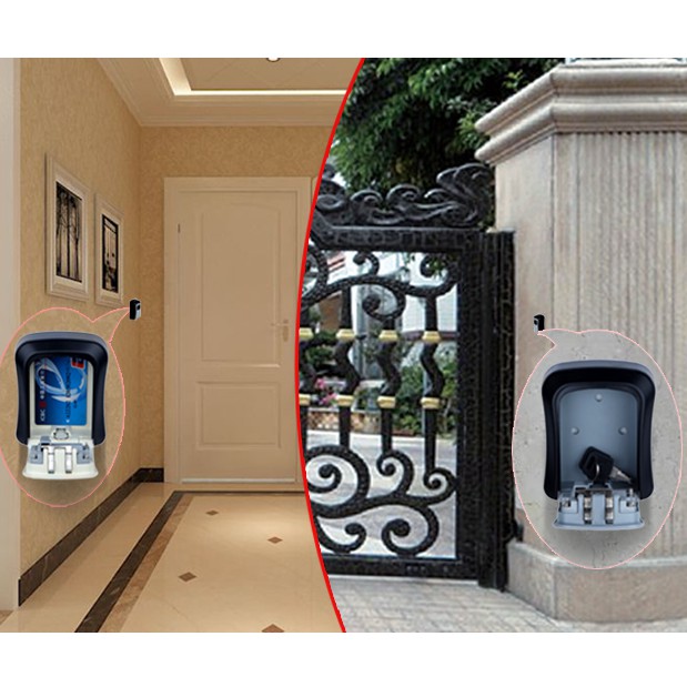 Hộp khóa lockbox đựng chìa có mã hóa, hàng có sẵn.