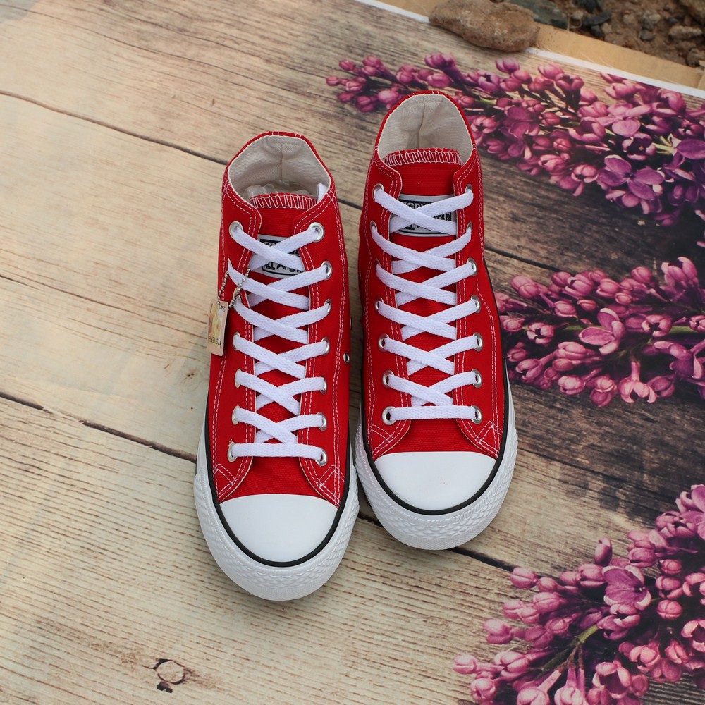 Giày Cv Đỏ Tươi Nam Cổ Cao [+3 Tất] | BigBuy360 - bigbuy360.vn