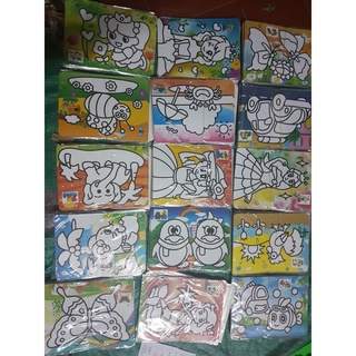 100 tranh cát a5 (21,5x15,5cm kèm cát từng tranh)