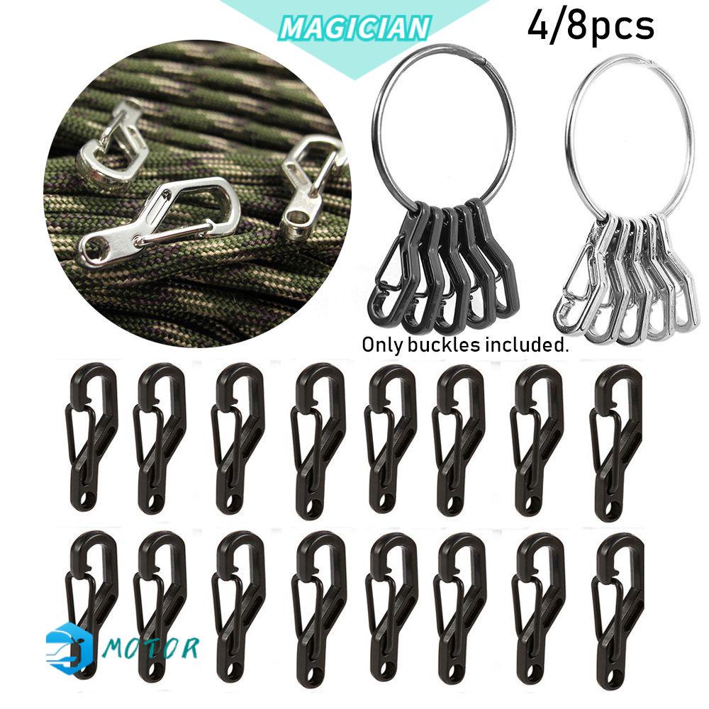 Set 4/8 Móc Khóa Chữ D Bằng Hợp Kim Nhôm Chất Lượng Cao