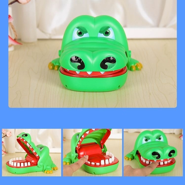 Hàm răng cá sấu cắn ngón tay cho bé chơi giải trí cùng cha mẹ người thân rất dễ chơi và vui nhộn ( Hàm Cá Sấu )