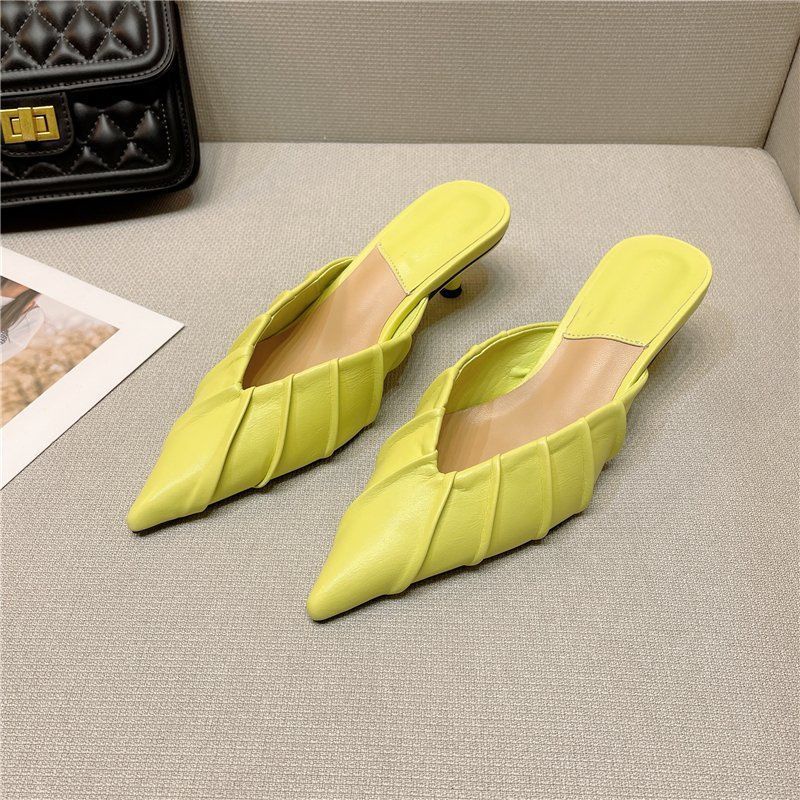 Dép Cao Gót Mũi Nhọn Thời Trang Mùa Hè Dành Cho Nữ