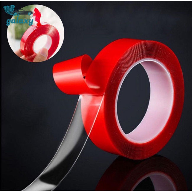 Miếng Dán Hai Mặt Bằng Silicon Trong Suốt Độ Dính Cao 300cm Không Để Lại Dấu Vân Tay Cho Xe Hơi