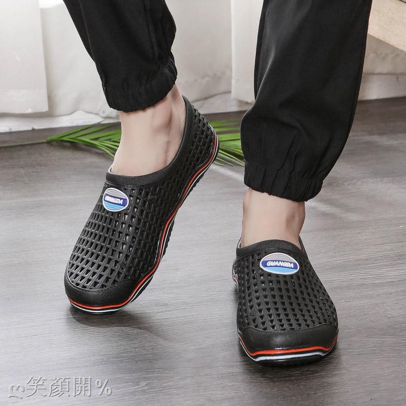 Giày Sandal Nhựa Phối Lưới Thoáng Khí Thời Trang Cho Cặp Đôi