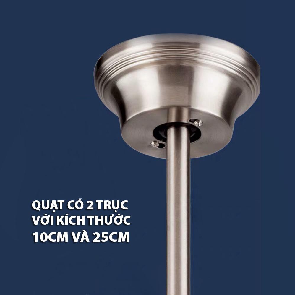 (Bảo hành 5 năm- Free ship) Quạt trần đèn cánh xanh Classic Blue,lắp đặt phòng ngủ phòng khách mẫu mới nhất | BigBuy360 - bigbuy360.vn