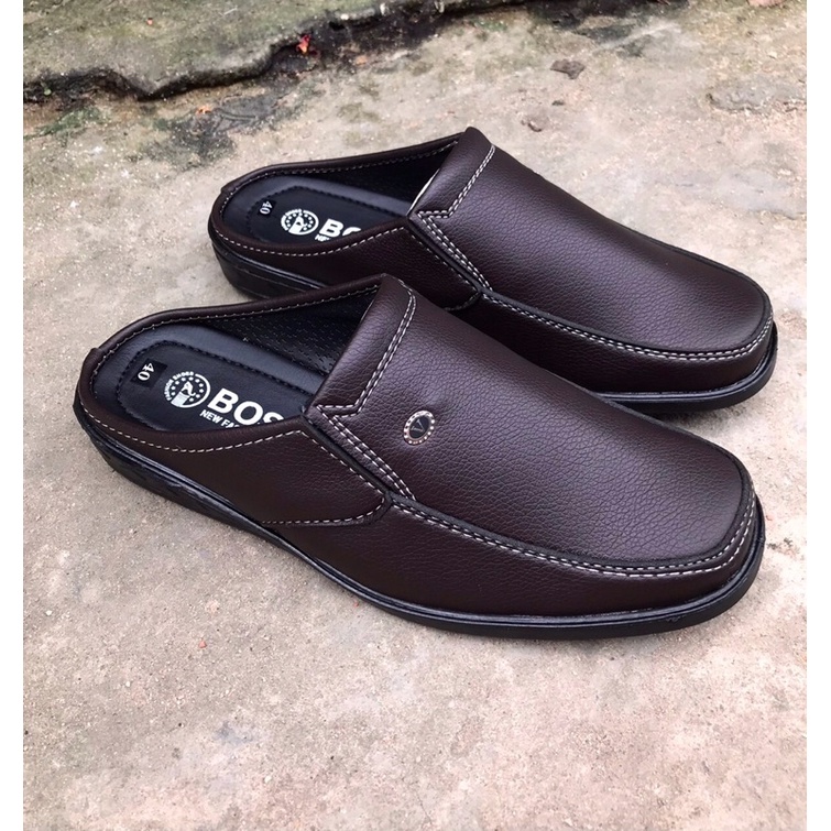 Dép bít mũi nam cao cấp..màu nâu sang trọng lịch lãm