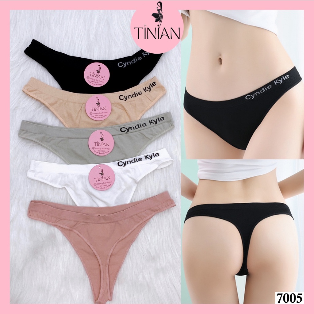 Quần lót nữ TINIAN lọt khe nửa mông thun cotton sexy gợi cảm 7005 7006
