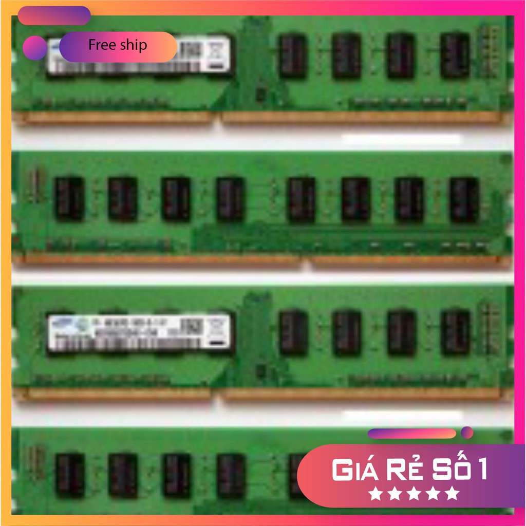 Ram máy tính để bàn samssung DDR 3 2GB bus 1066Mhz, PC 8500U. Bảo hành 1 tháng