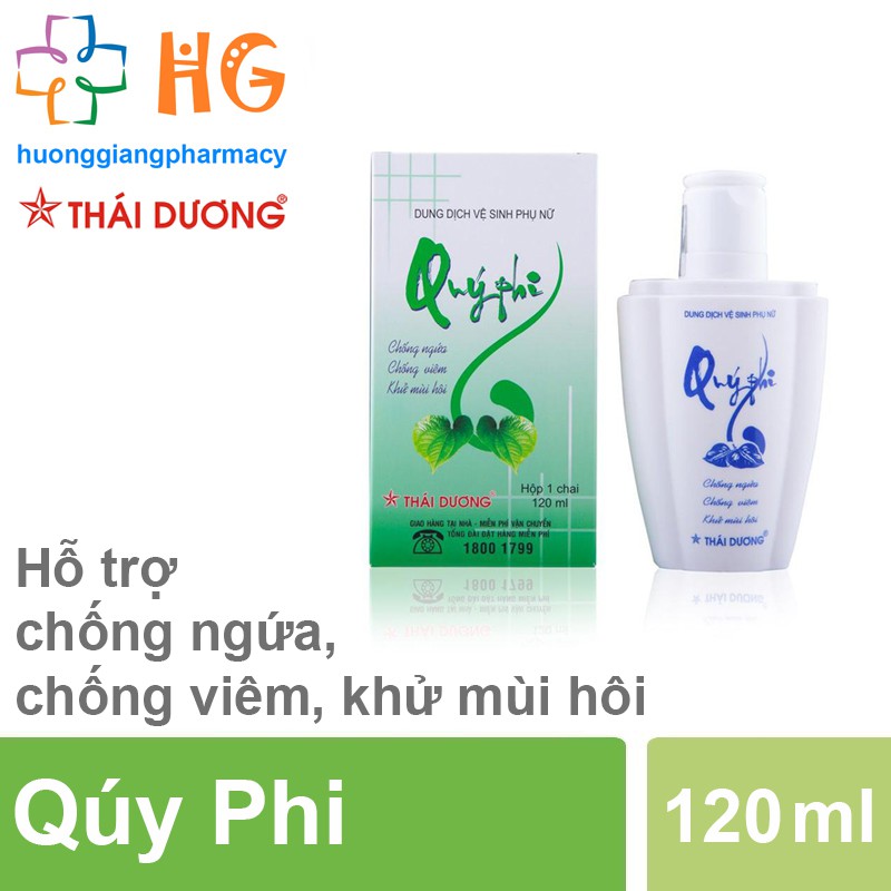 Dung dịch vệ sinh phụ nữ Quý Phi (Chai 120ml) thumbnail
