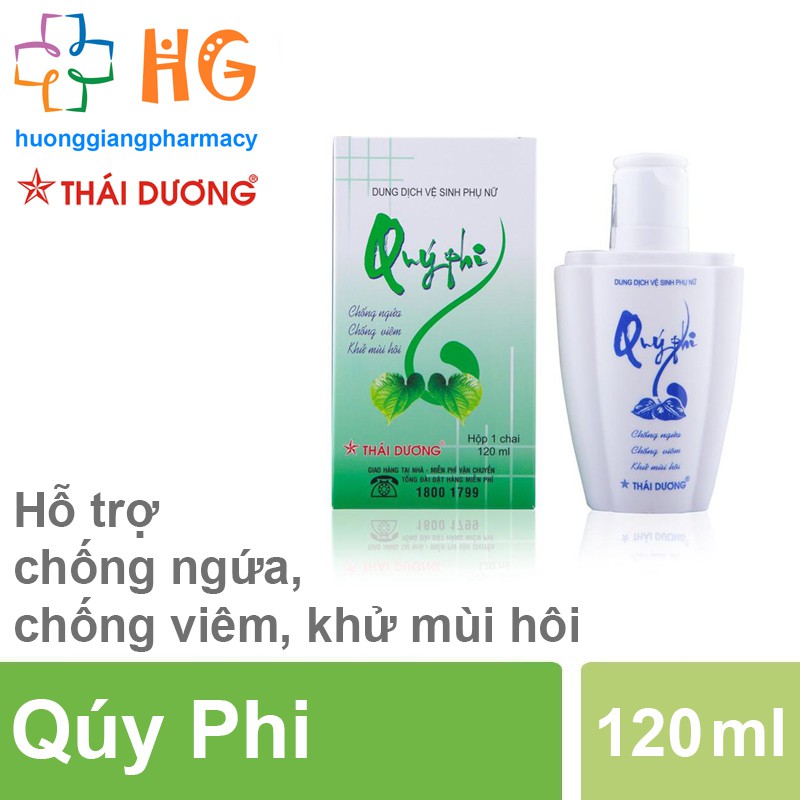 Dung dịch vệ sinh phụ nữ Quý Phi (Chai 120ml)