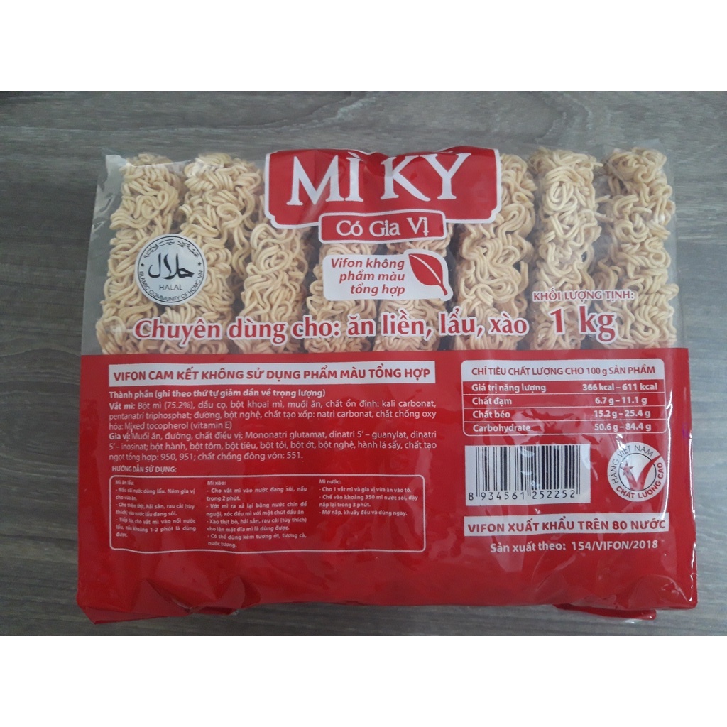 Mì Ký  Vifon 1kg Có Gói Gia Vị