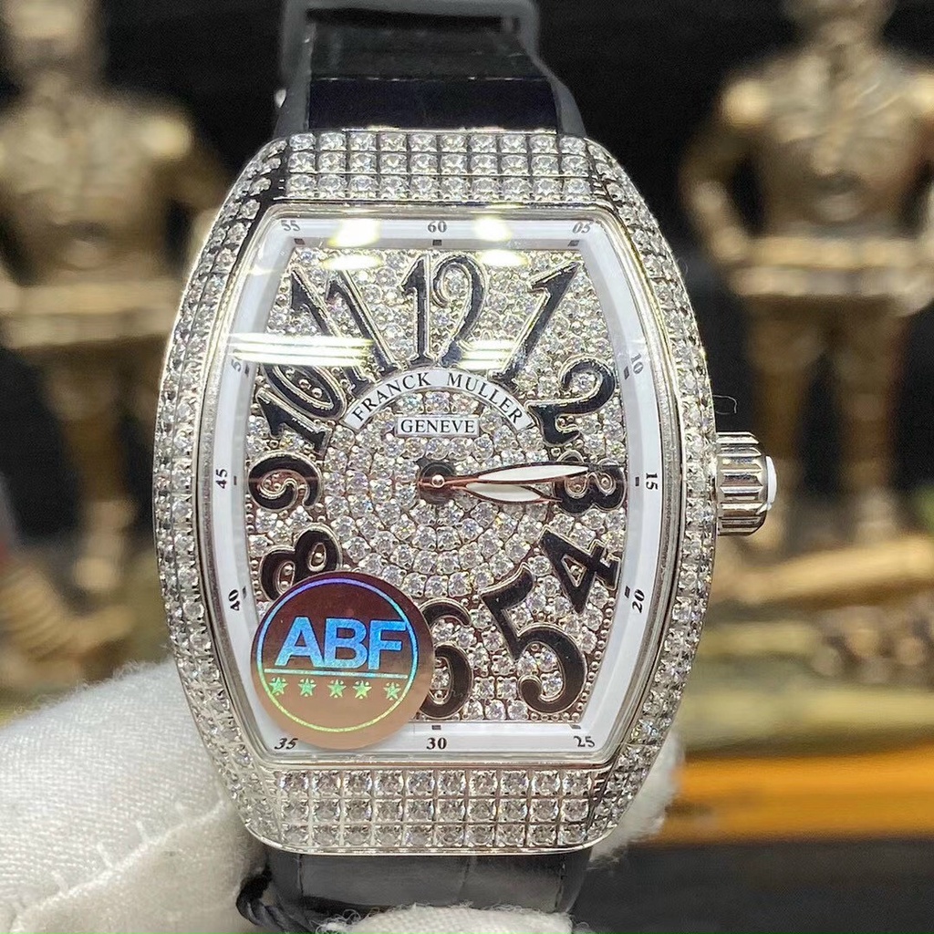 Đồng hồ nữ Franck Muller V32 ABF 32mm máy Swissquartz thụy sĩ, hàng chuẩn loại 1, full đá cao cấp