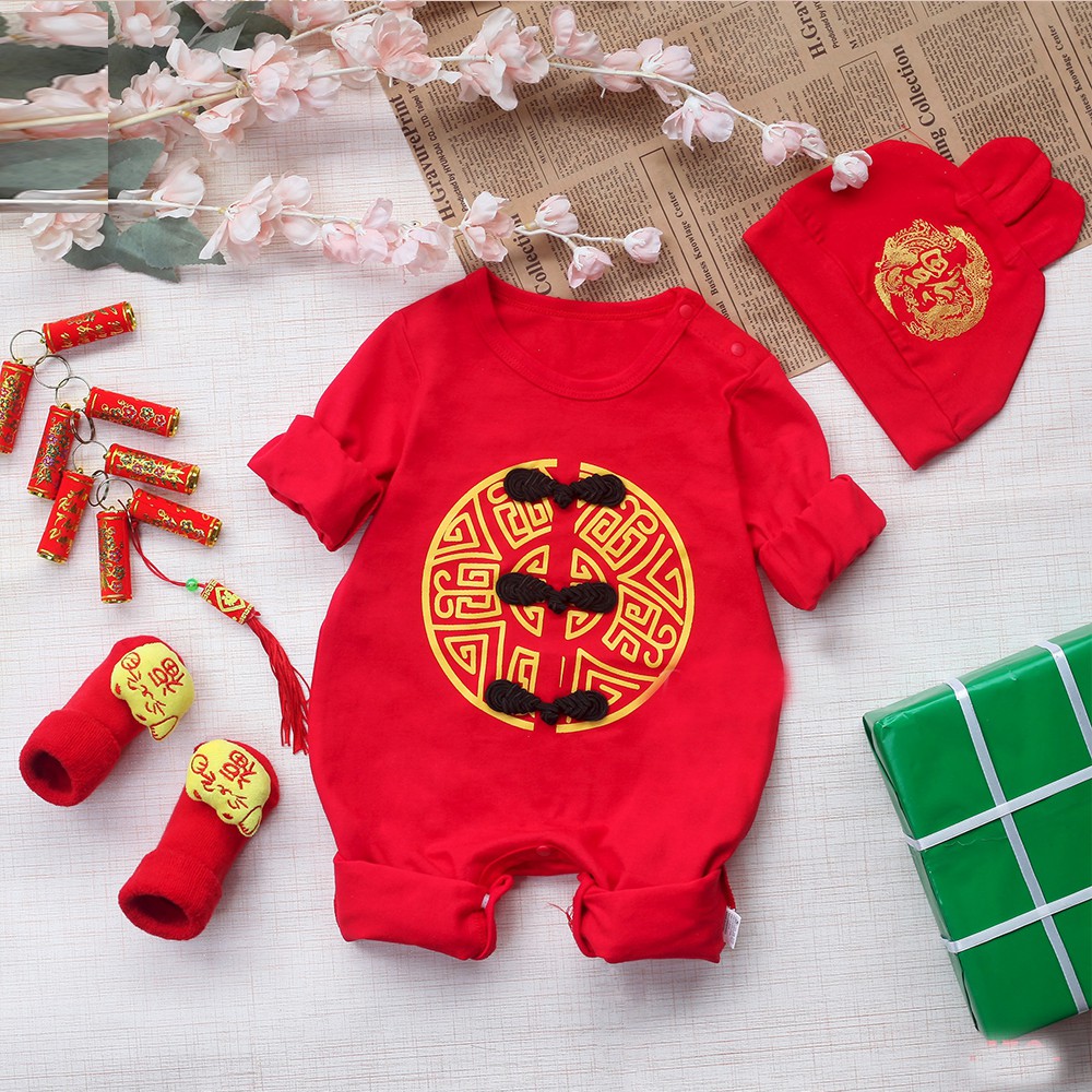 Body mặc tết bodysuit diện tết xinh yêu cho bé năm 2021 QSL19