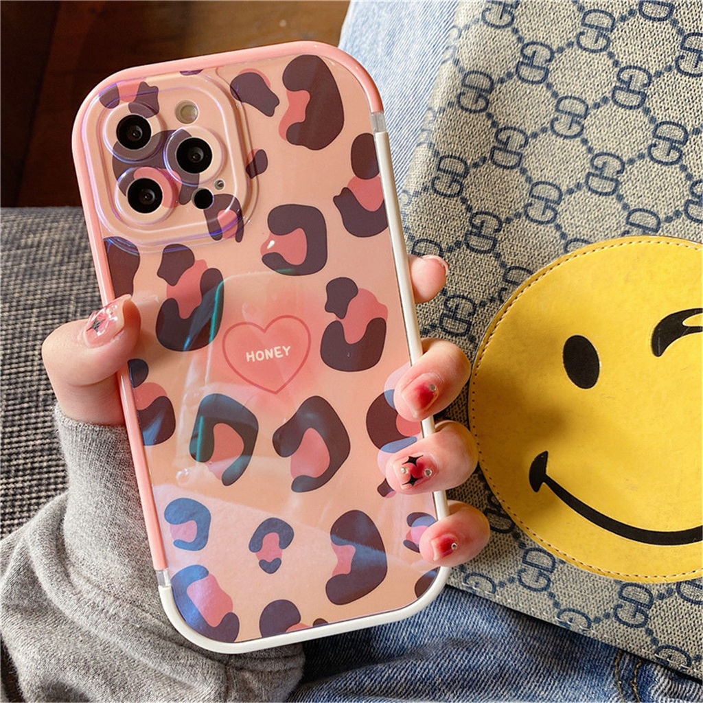 Ốp Điện Thoại Silicon Mềm Họa Tiết Da Báo Cho IPhone 12 13 11 Pro Max X Xs Max Xr