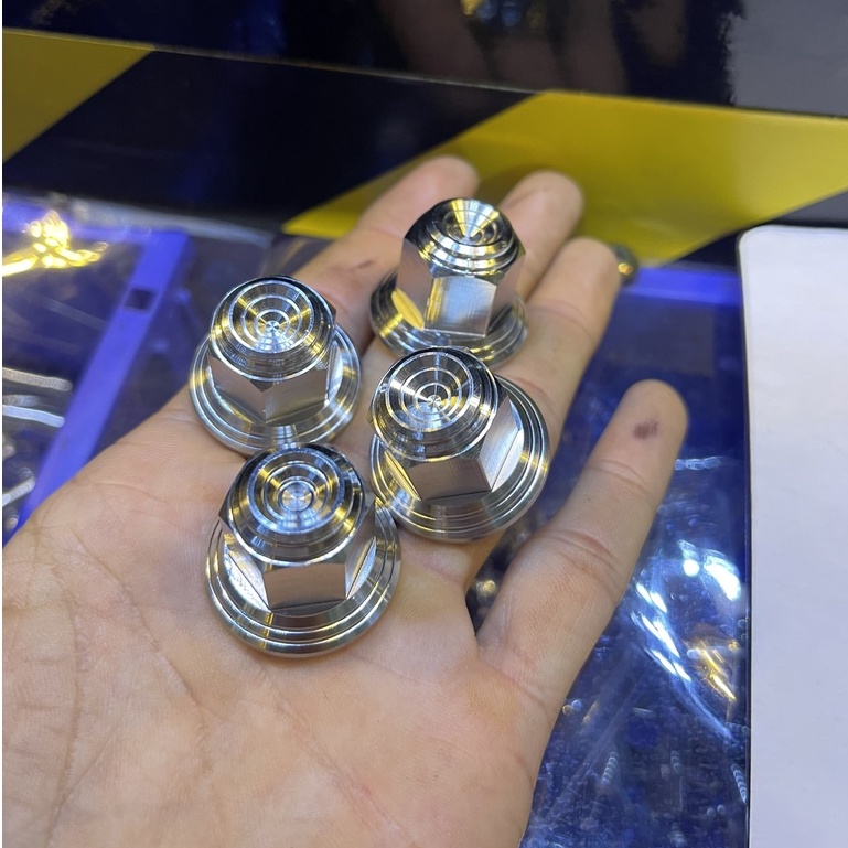 Tán 10li bít TBT inox 304 gắn chân phuộc wave dream cốt bánh trước yamaha và nhiều vị trí