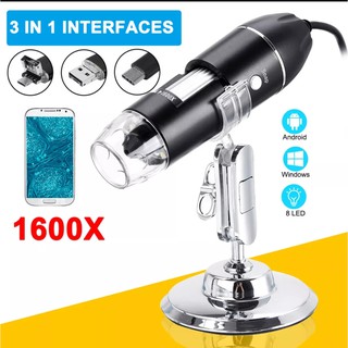 Super Zoom Digital Microscope 1600X Kính hiển vi điện tử bỏ túi nhỏ gọn
