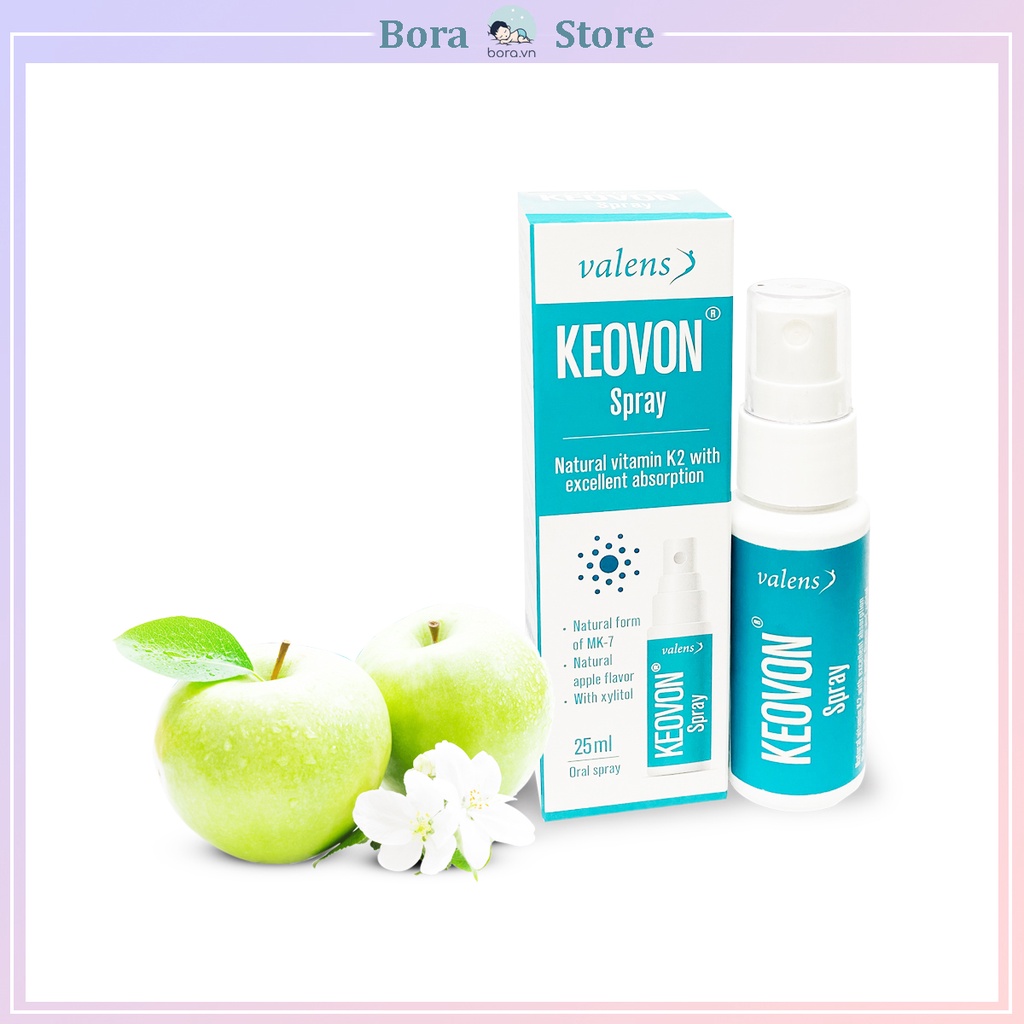 Keovon vitamin K2-MK7 dạng xịt giúp phát triển chiều cao cho trẻ em, nhập khẩu châu Âu