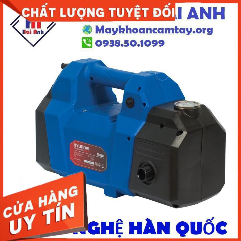 Máy xịt rửa xe mini áp lực cao Hyundai HRX815 chính hãng - Tự hút phun nước vệ sinh xe máy, ô tô. BH 6 tháng