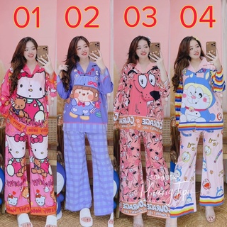 Pijama tay dài 50kg-85kg