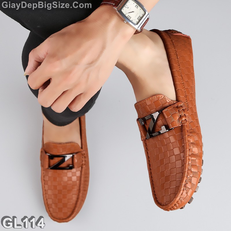 Giày mọi xỏ, giày lười big size cỡ lớn EU:46-47 cho nam chân mập bè u cao | BigBuy360 - bigbuy360.vn