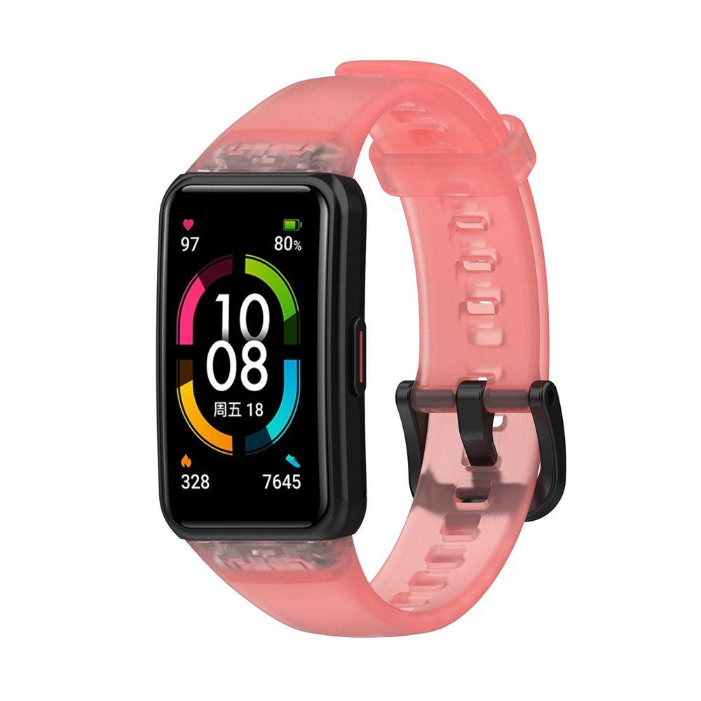 BTLIMER Dây Đeo Thay Thế Chất Liệu Silicon Màu Trơn Cho Huawei Band 6 Honor Band 6