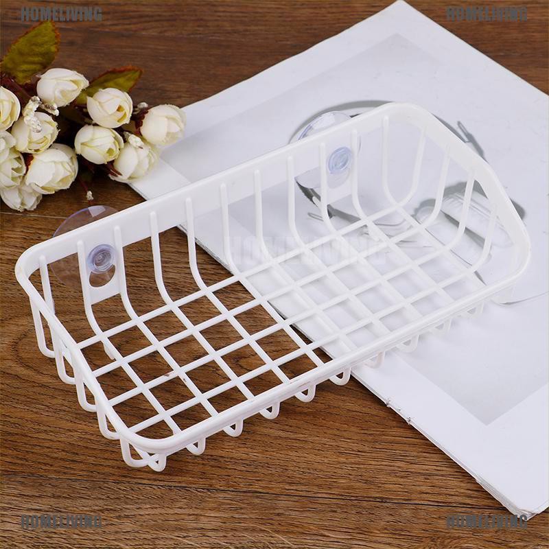 Giá Đựng Xốp Rửa Chén Hai Giác Hút Đôi Tiện Dụng