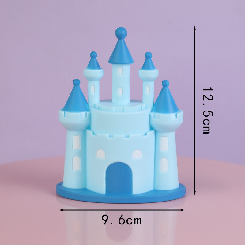 Phụ kiện cắm trang trí bánh kem/ bánh cupcake hình lâu đài hoạt hình 3D