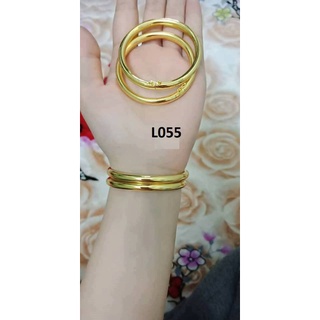 Lắc Tay Vòng Trơn Mạ Vàng 18K Như Thật