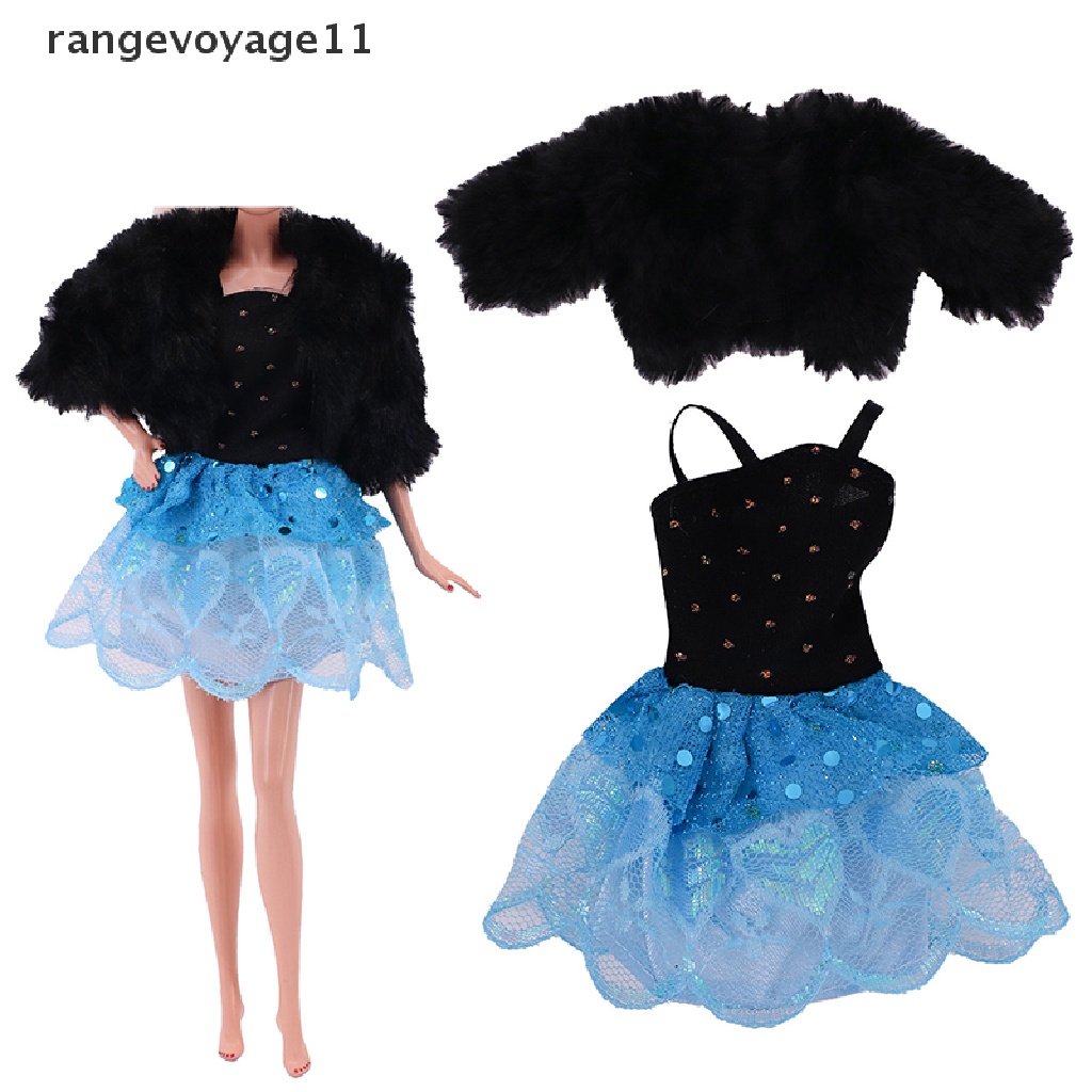 Set 2 Áo Khoác Lông Thời Trang Cho Búp Bê Tỉ Lệ 1 / 6