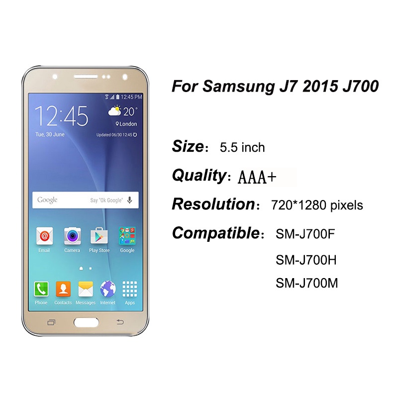 Màn Hình SAMSUNG Galaxy J7 2015 J700 J700F J700M J700H Cảm Ứng LCD Thay Thế Cho