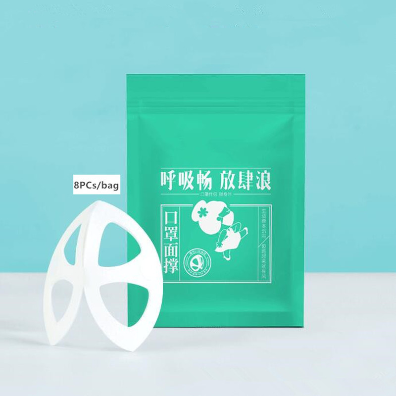 Bộ 8 Giá Đỡ Khẩu Trang 3d Mềm Mại Có Thể Gấp Gọn Tiện Dụng