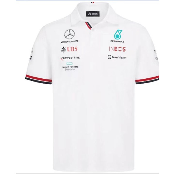 Áo Thun POLO Tay Ngắn 2022 New F1 Mercedes-benz benz Hamilton Bottas POLO Cho Nam