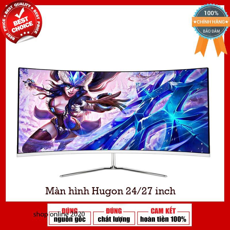 Màn hình máy tính cong Full Viền 24/27 inch 75Hz Mới HUGON