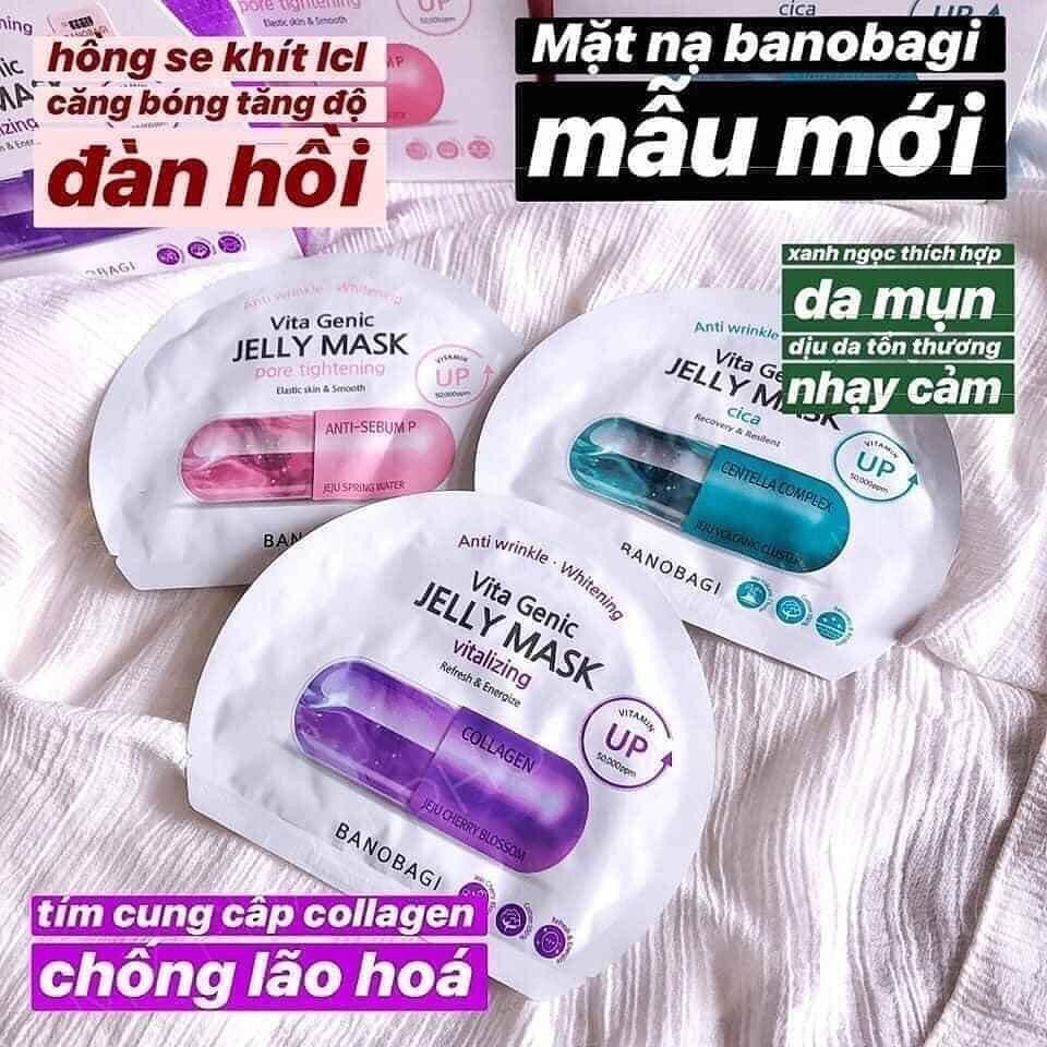 Mặt Nạ Vita Genic Jelly Mask BANOBAGI Vitamin A B C E Mẫu Mới - dad cosmetics