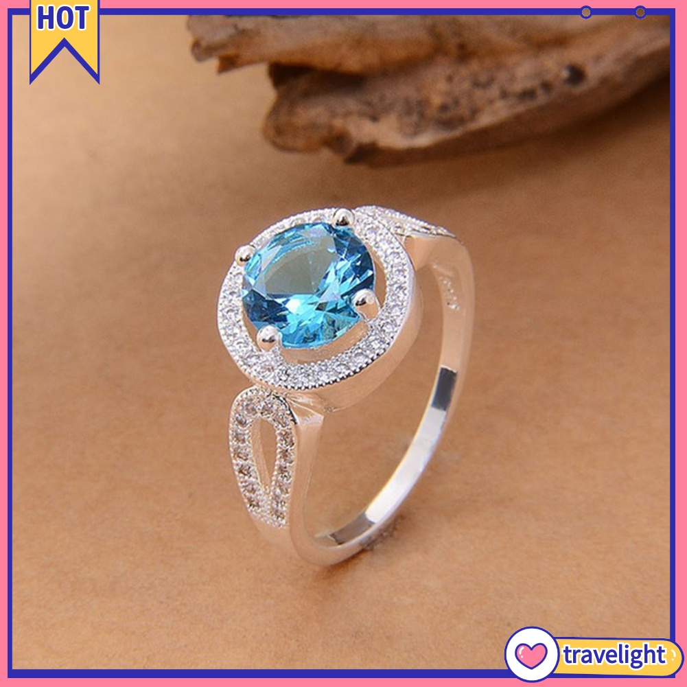 Nhẫn Đính Hôn Đính Đá Zircon K1