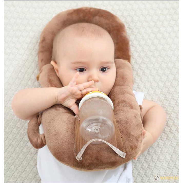 Gối Chữ U Cố Định Bình Sữa Cho Bé