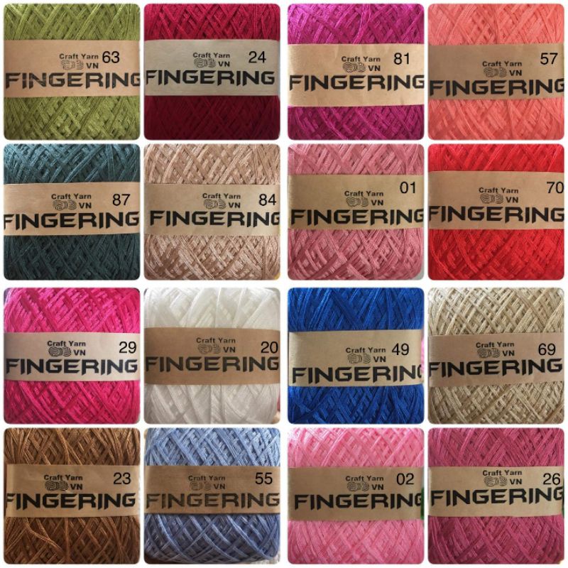 🧶 Sợi Fingering Mềm Bóng Đẹp Móc Bikini Áo Váy Mùa Hè 🧶