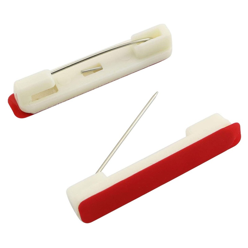 Set 50 Ghim Ghim Nhựa Tự Dính Màu Trắng Dùng Để Gắn Tên ID Và Hoa