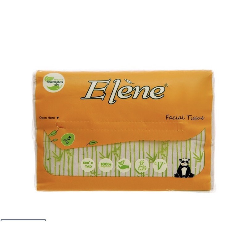 (COMBO 12 GÓI) GIẤY ĂN TRE ELENE 100 TỜ 3 LỚP