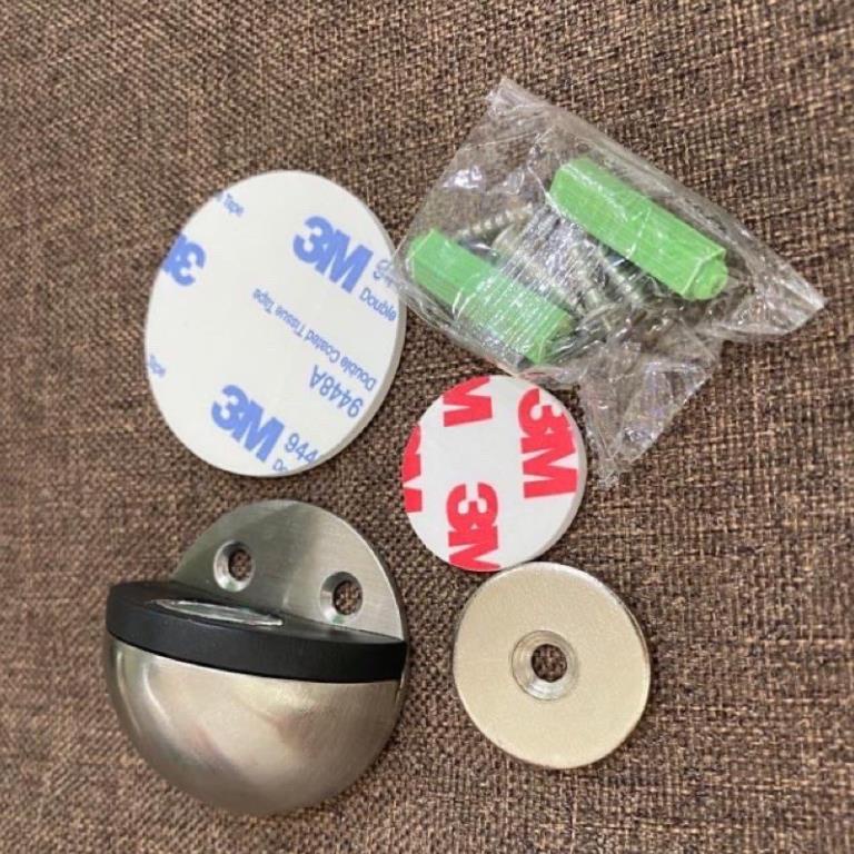 chặn cửa bán nguyệt có nam châm,hít năm châm, chặn cửa nam châm, an toàn - inox chuẩn, rất bền - Đồ Dùng Gia Đình.