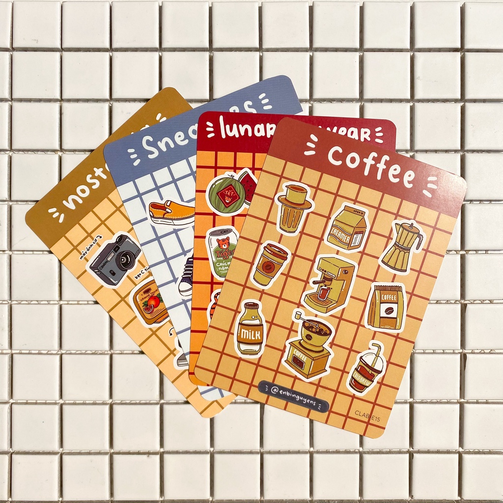 Sticker Vật Dụng, Đồ Chơi Việt Nam Dễ Thương by Enbinguyen | Hidari Shop