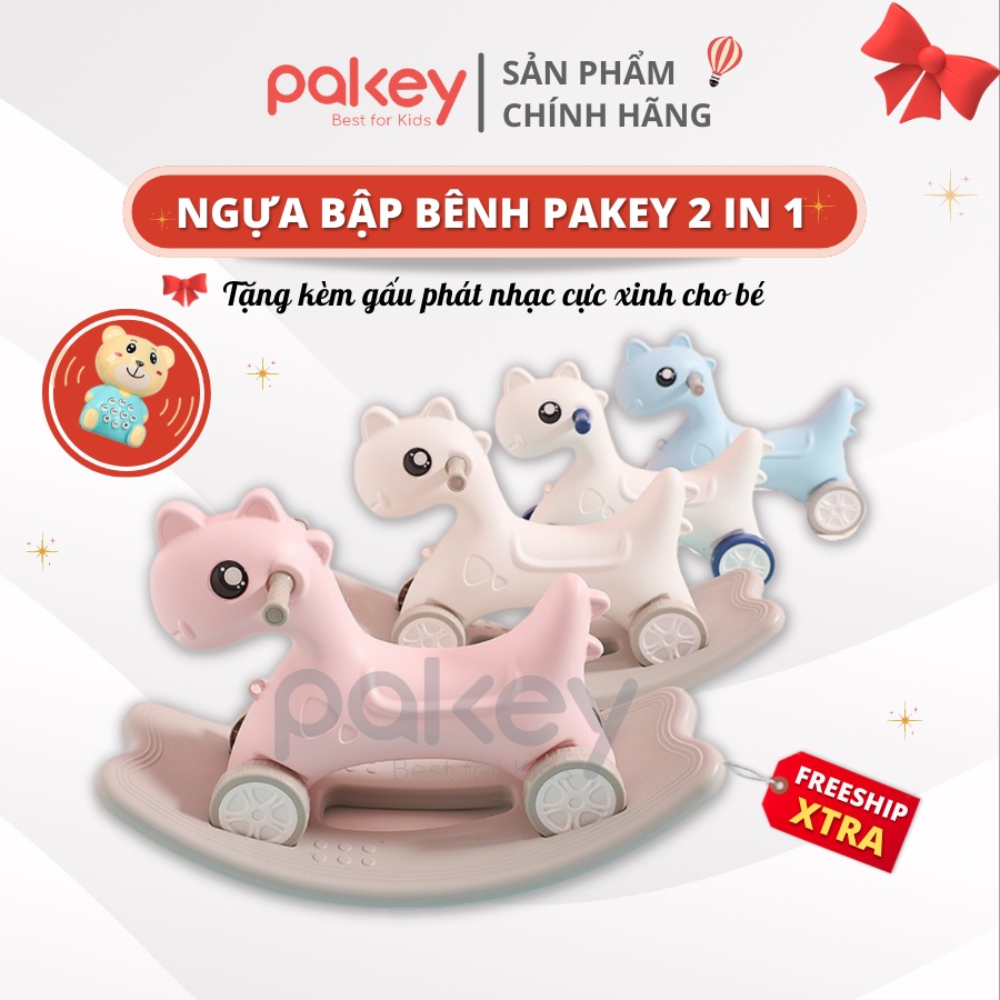 Ngựa bập bênh 2 in 1 cho bé 2021 Sale sập giá với nhiều tính năng