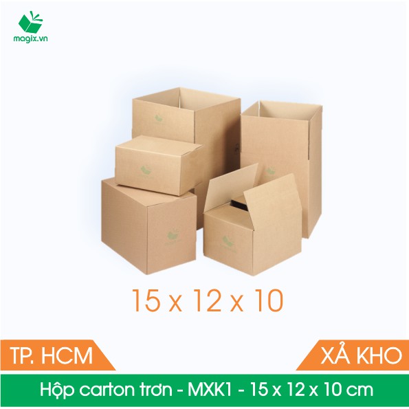 MXK1 15x12x10 cm 100 Thùng hộp carton trơn