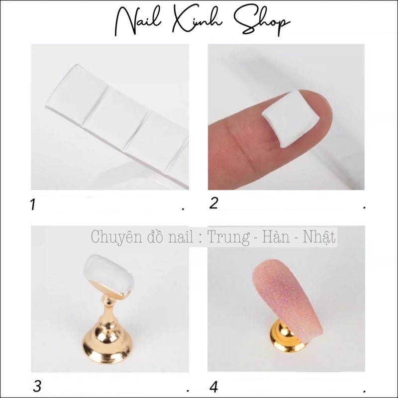 Đế nam châm gắn móng giả học vẽ nail