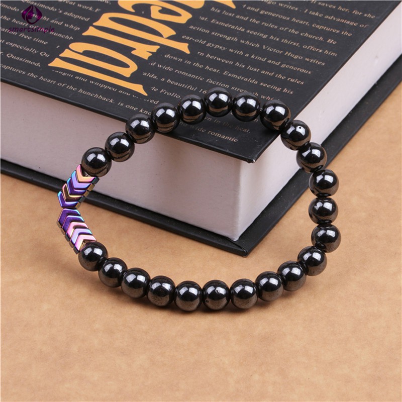 Vòng Tay Chuỗi Hạt Đá Hematite 1 Cái Cho Nam