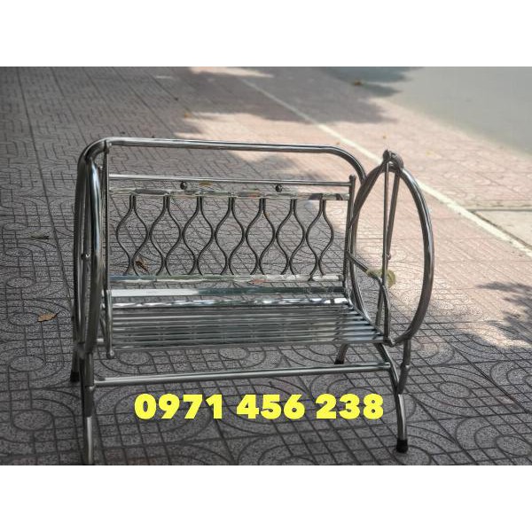 Xích đu mini inox mini Đại Thành, xích đu phòng khách, sân vườn