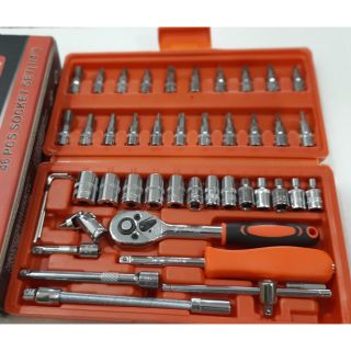 Kapusi bộ tuýp cần tự động 1/4" 46pcs Nhật Bản