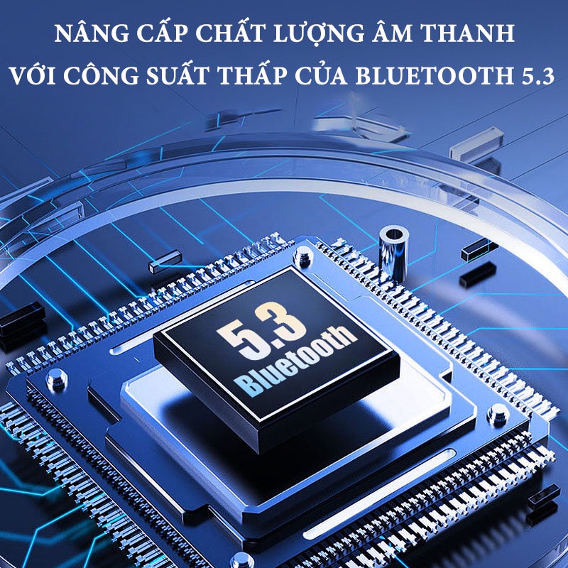Tai Nghe Gaming H03 Tai Nghe Không Dây Bluetooth 5.3 Âm Thanh HIFI Có Mic Chống Ồn Pin Trâu Độ Trễ Cực Thấp PavuTech