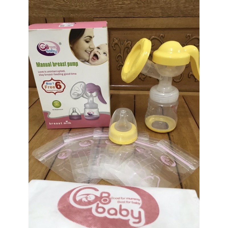 Máy hút sữa mẹ cầm tay GB Baby Hàn Quốc + 6 túi trữ sữa