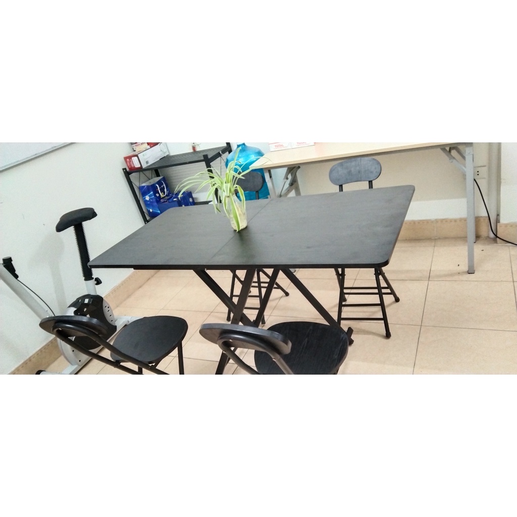 Bộ Bàn Ghế Phòng Ăn, Phòng Khách Gấp Gọn Tiện Lợi Đa Năng Hai Mảnh Có 3 Màu Phù Hợp